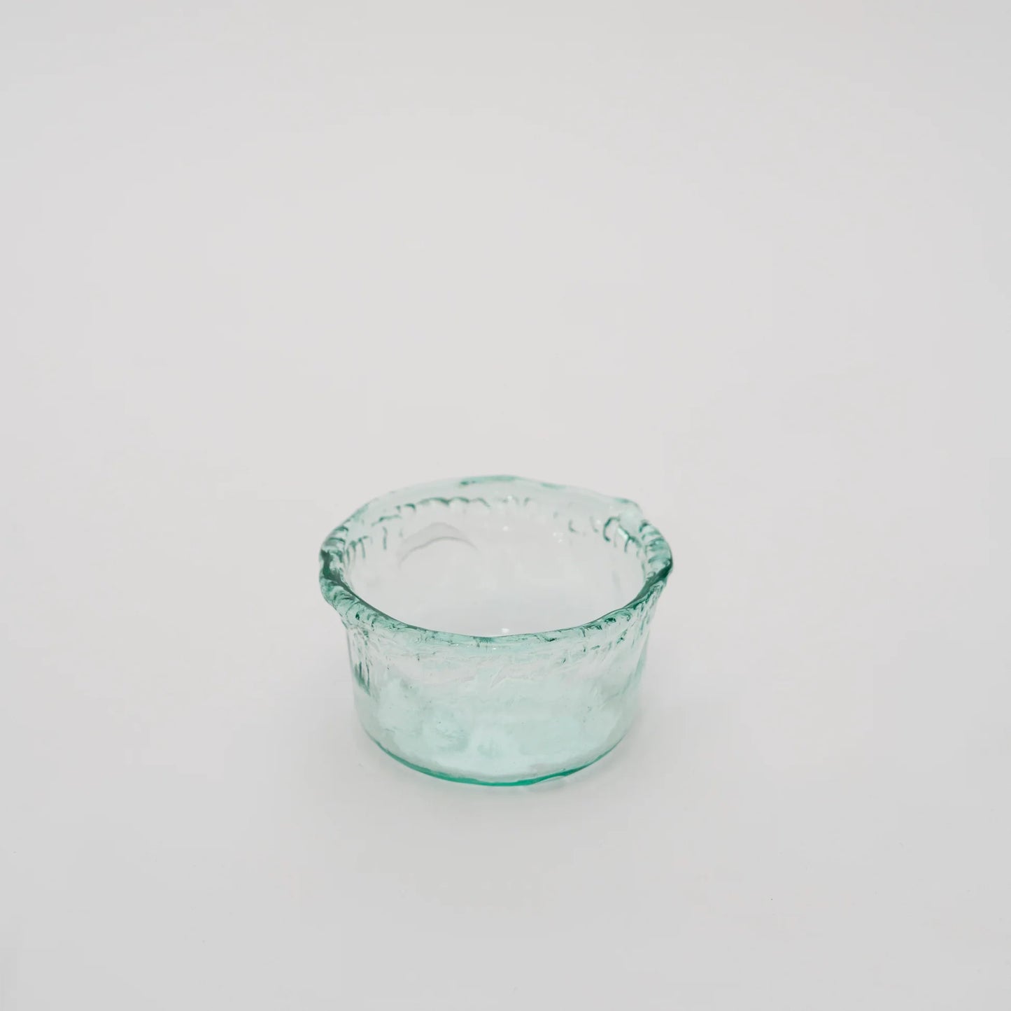 Green Textured Glass Bowl