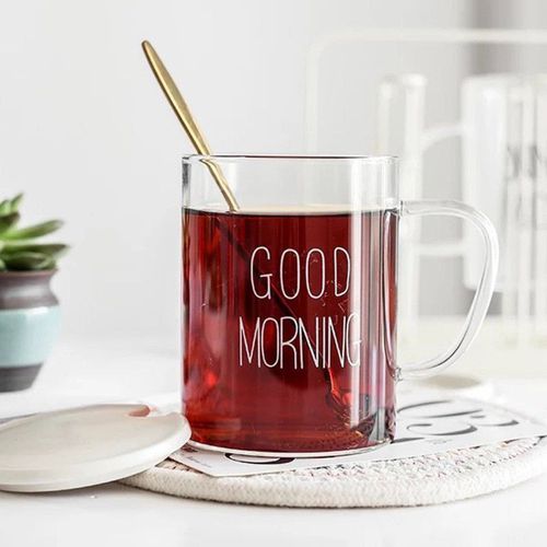 Good Morning Tall Glass Mug