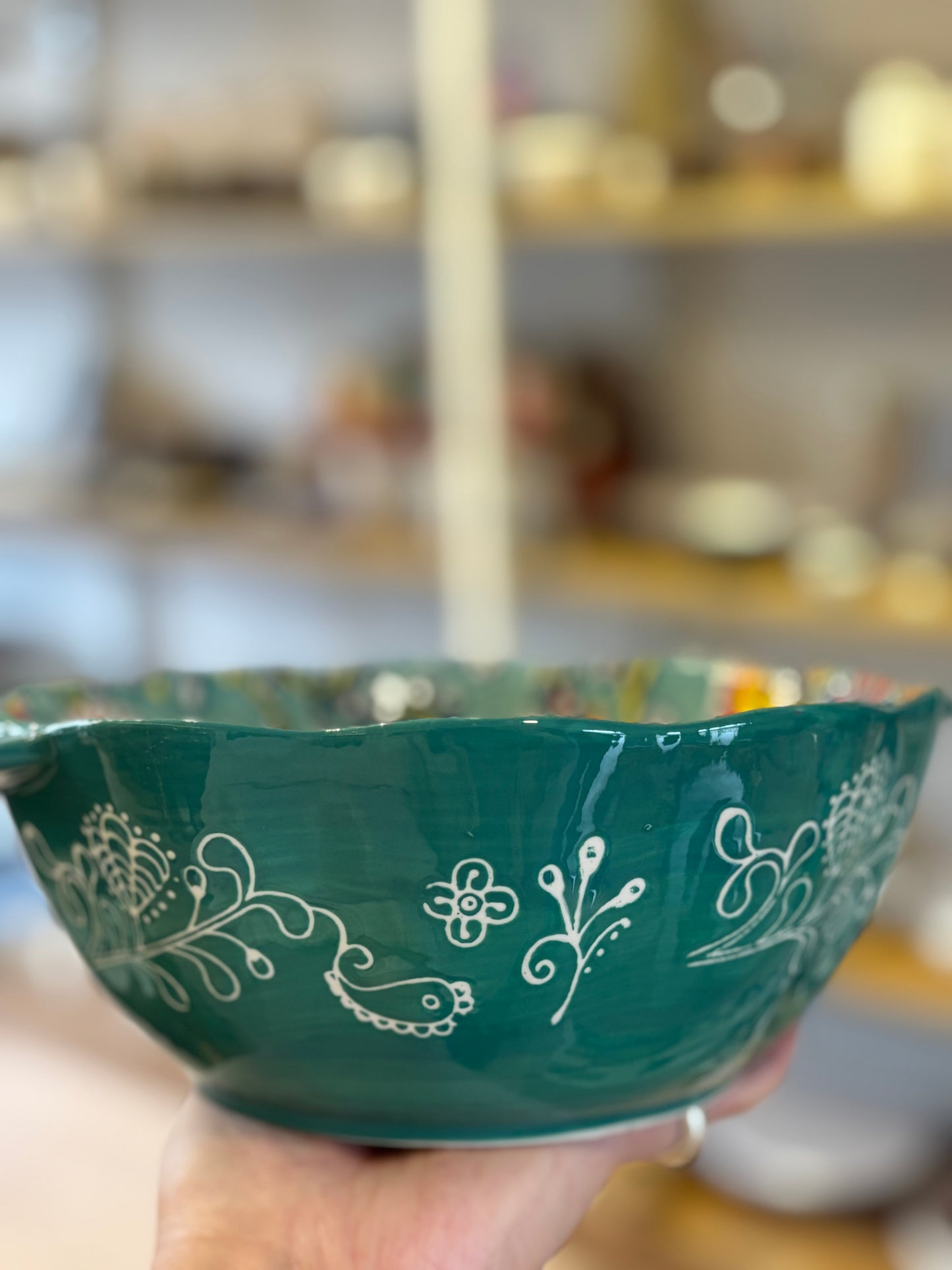Color Pop Porcelain Serving Bowl