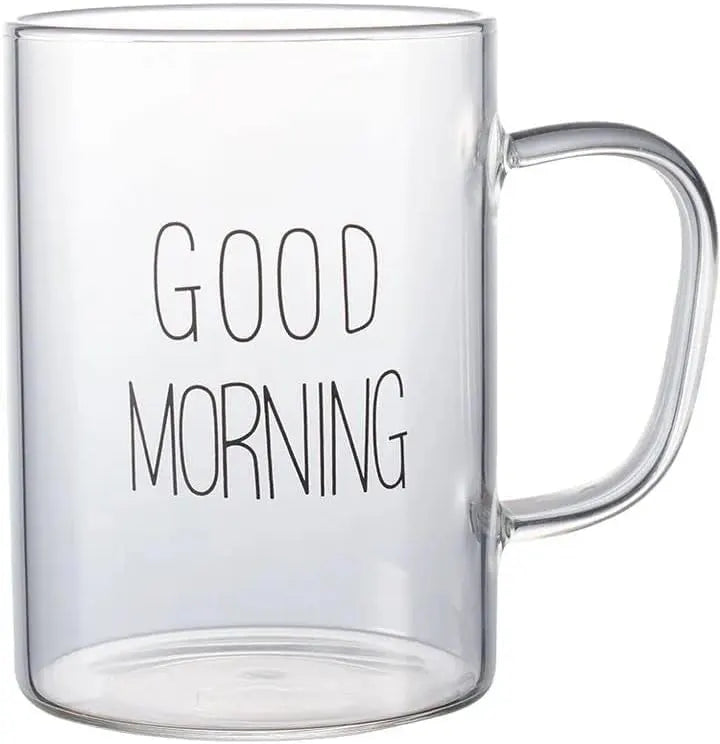 Good Morning Tall Glass Mug