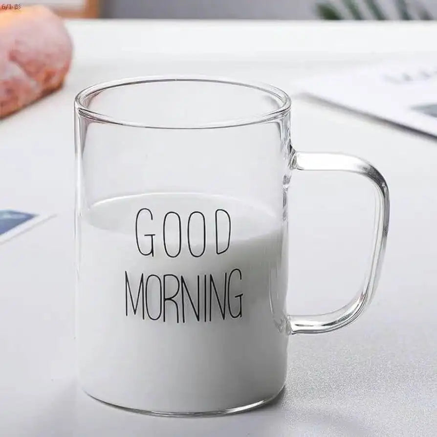 Good Morning Tall Glass Mug