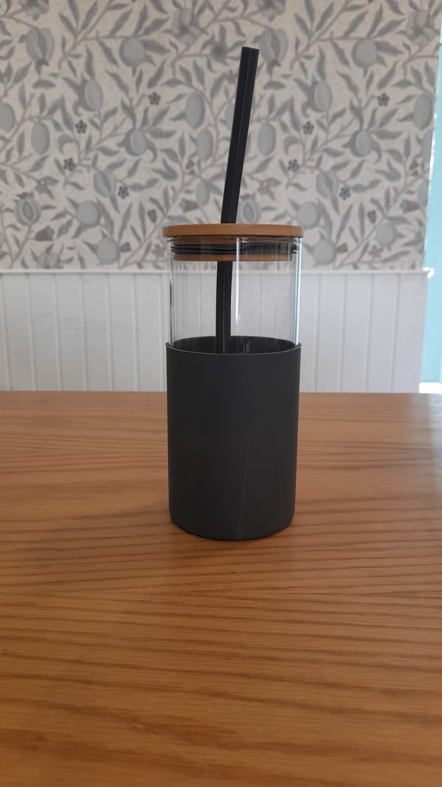 Glass Tumbler Bamboo Lid