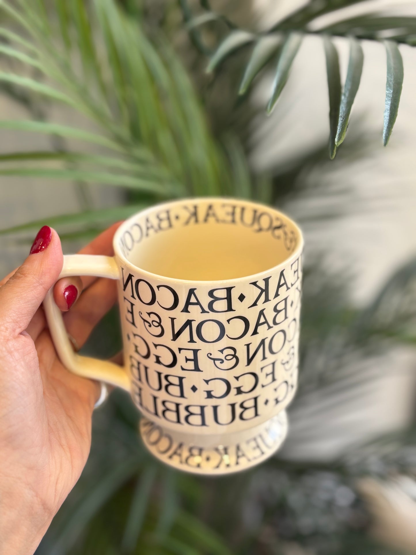 Black and White Breakfast Mug