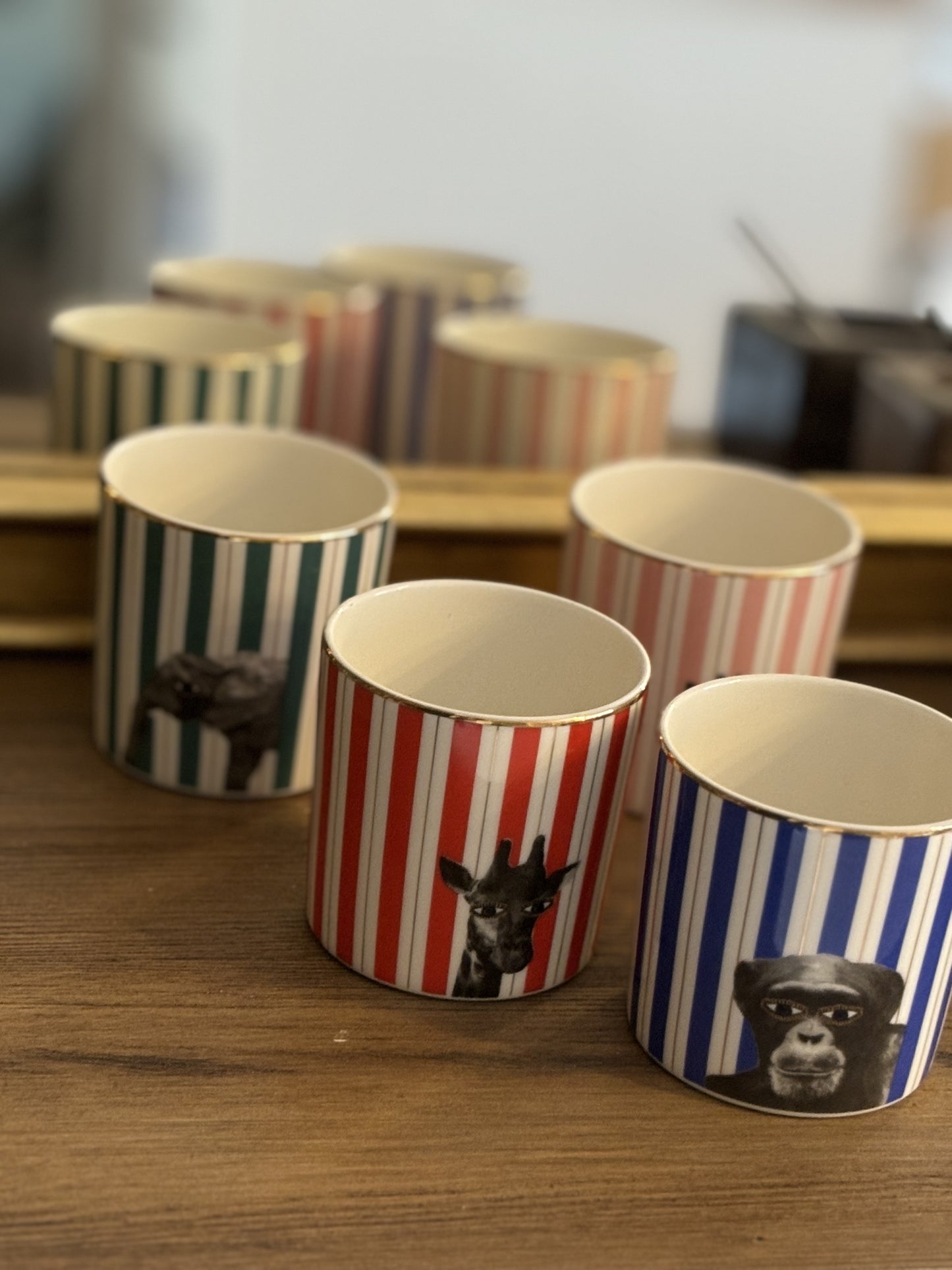 Porland Wild Life 4 Pieces Mug Set