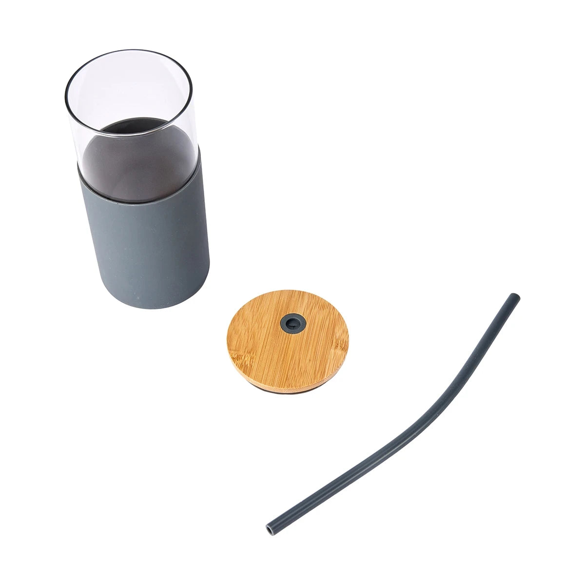 Glass Tumbler Bamboo Lid