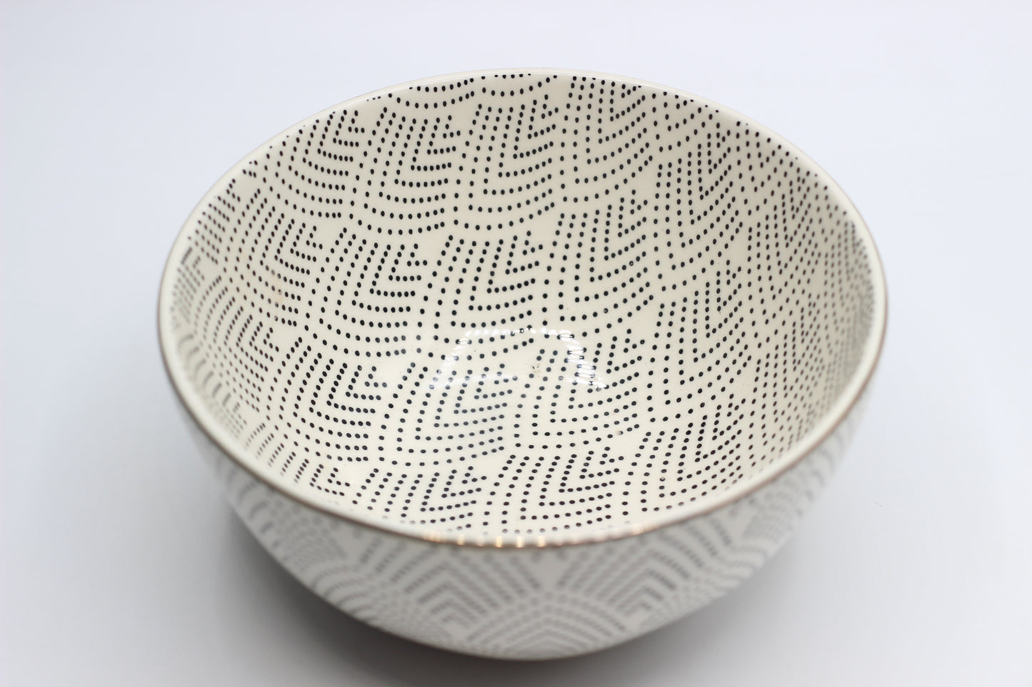 Black and White Porcelain Bowl