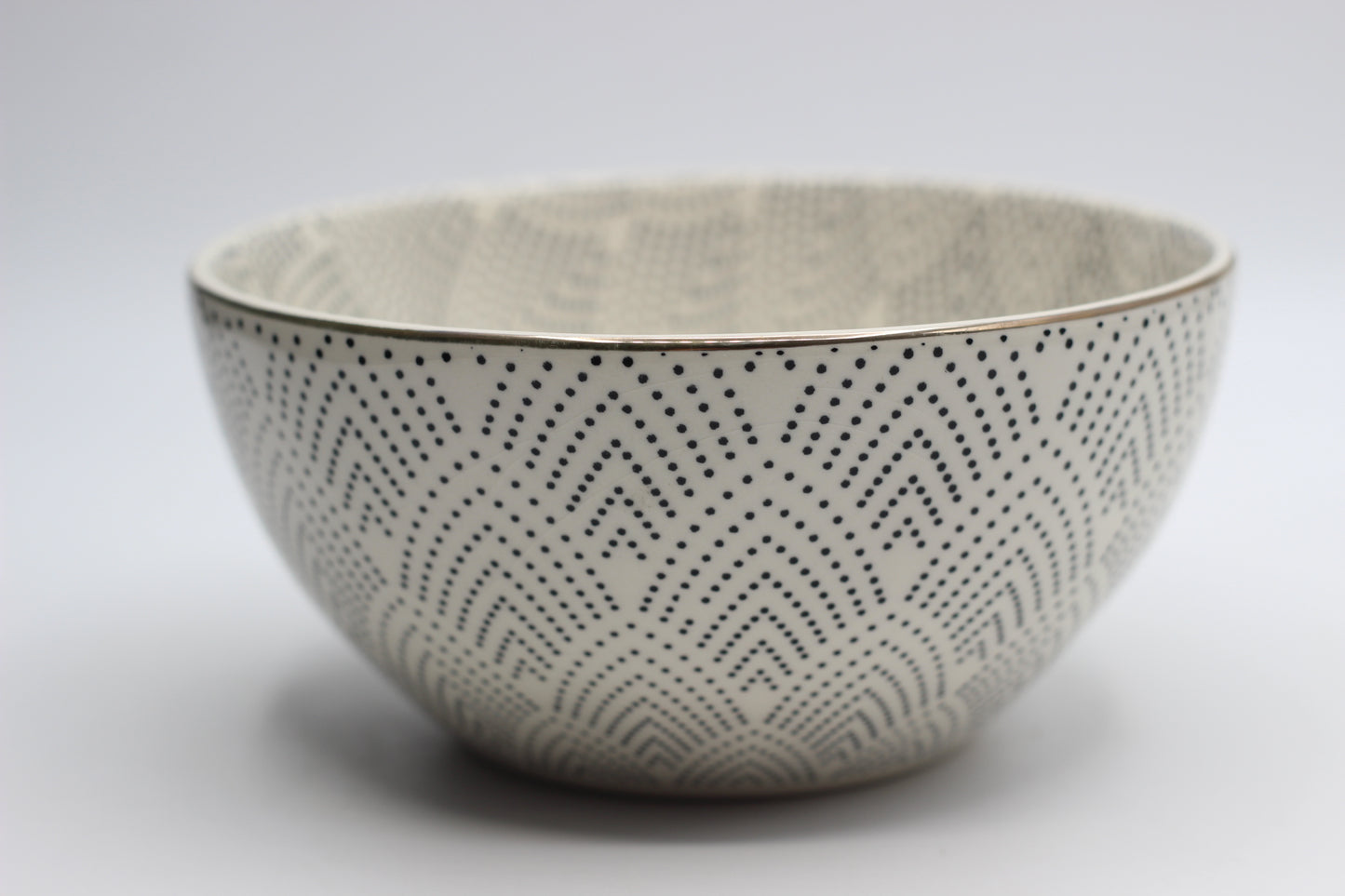 Black and White Porcelain Bowl