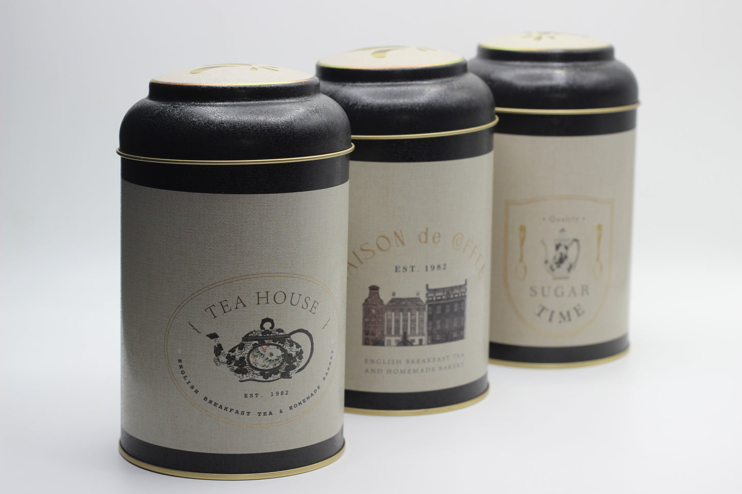 3-Piece Round Container Set With Domed Cover