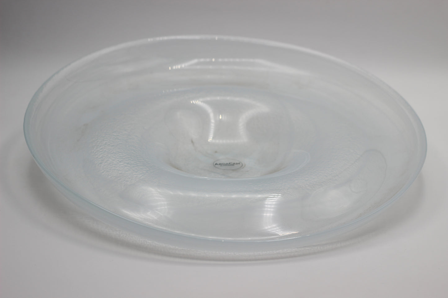 Modern Glass Curved Serving Bowl