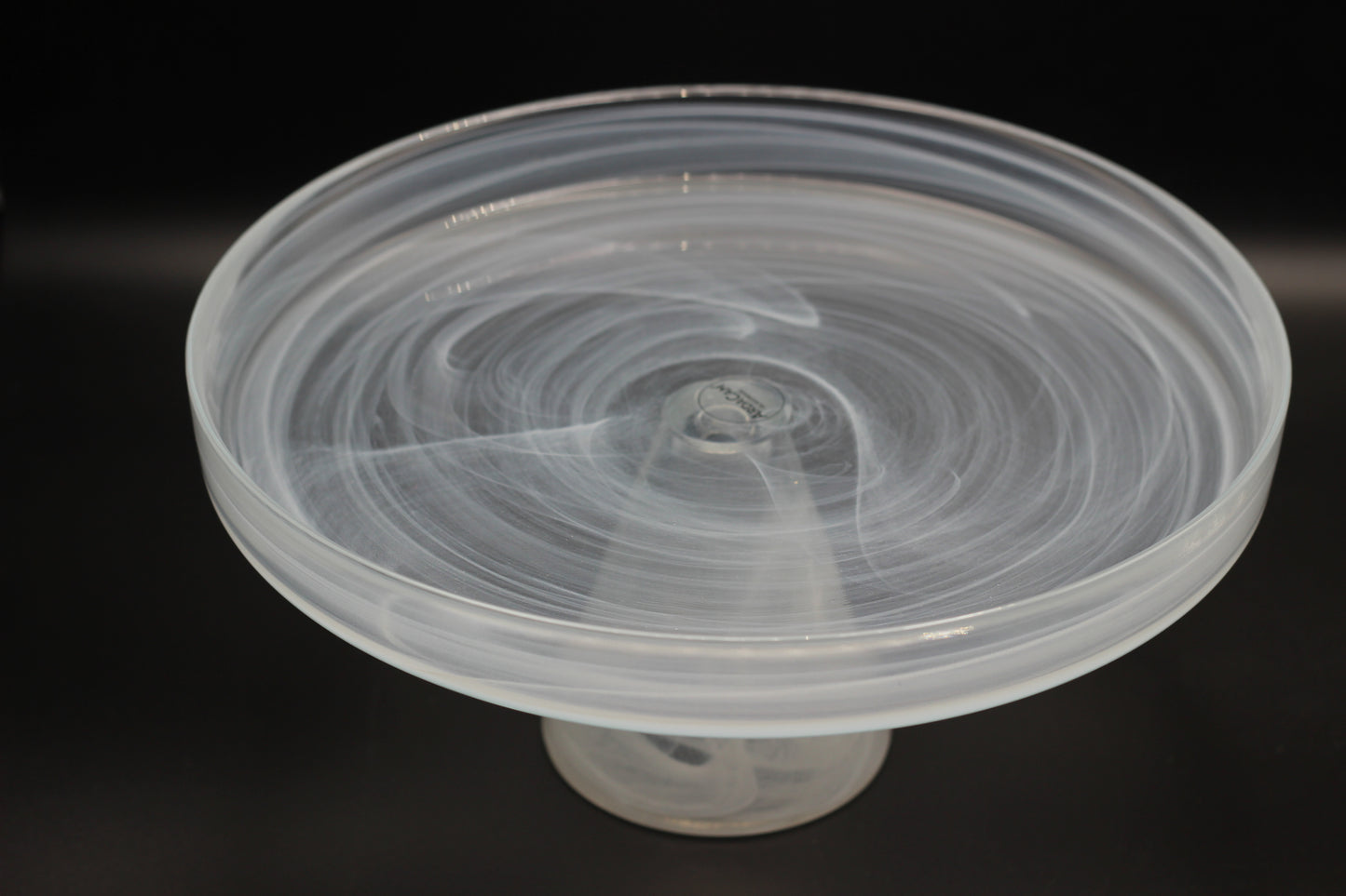 White Footed Serving Platter