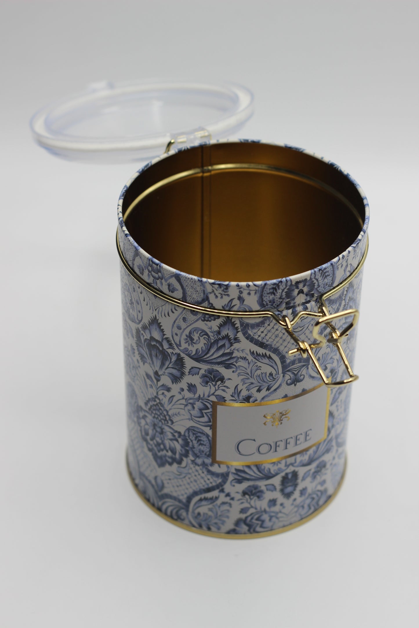 Blue Coffee Canister