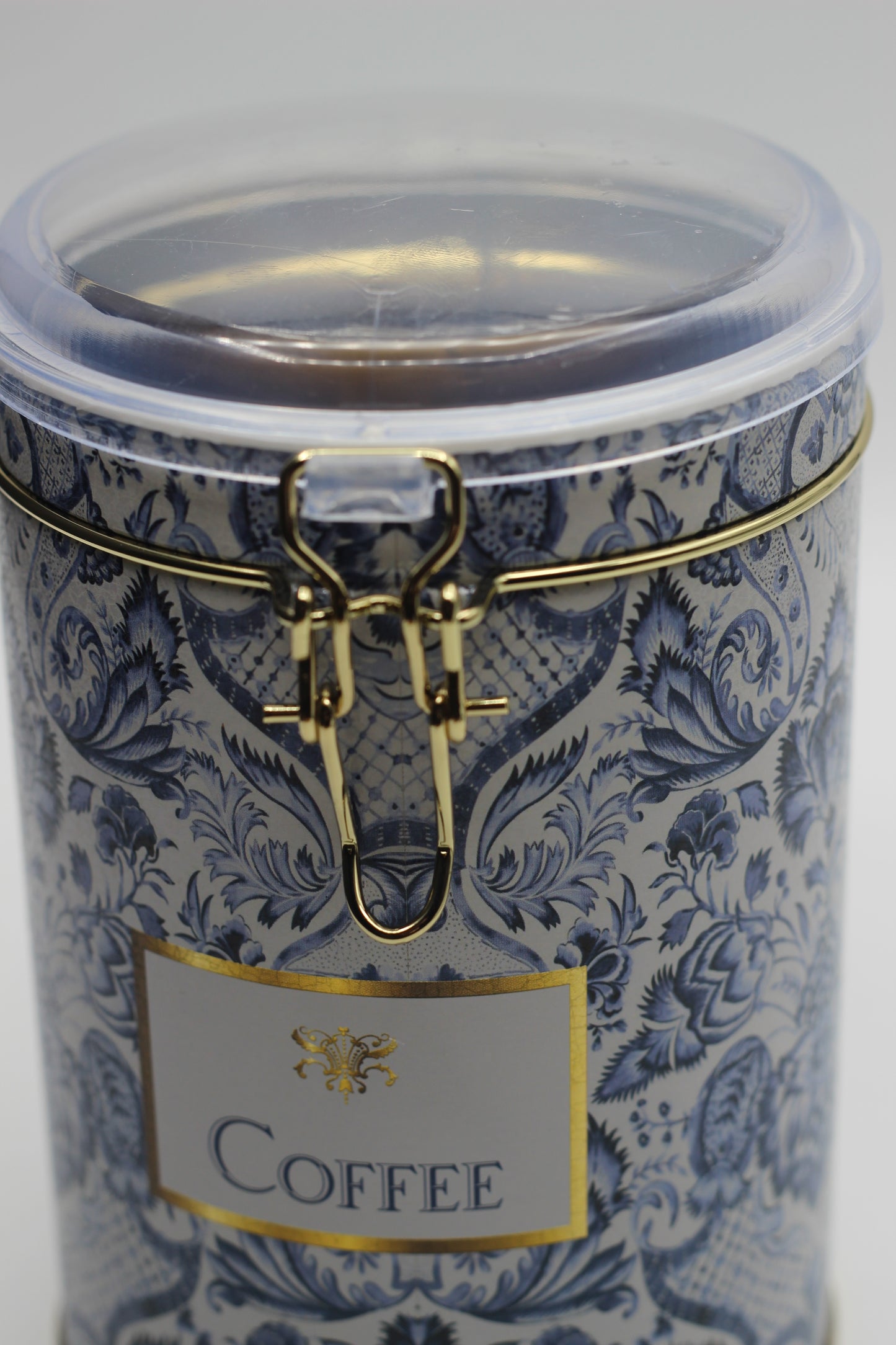 Blue Coffee Canister
