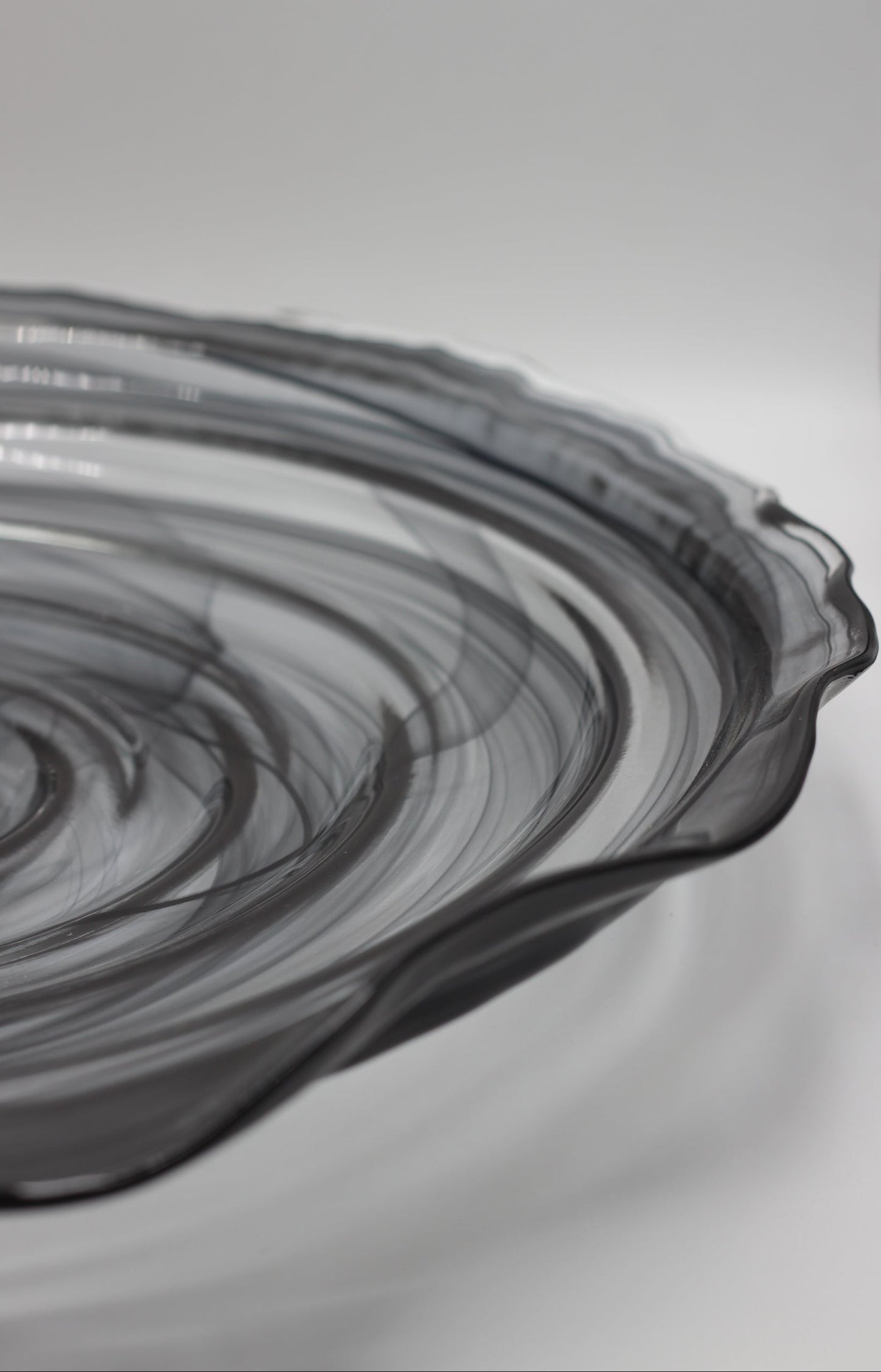 Flower Glass Serving Platter