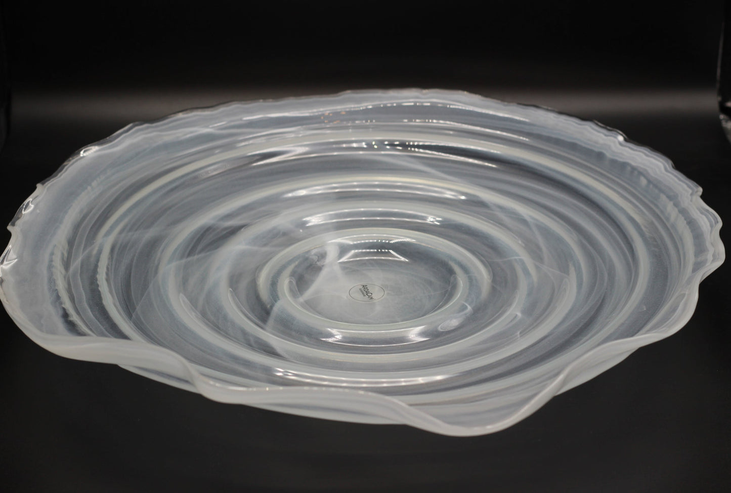 Flower Glass Serving Platter