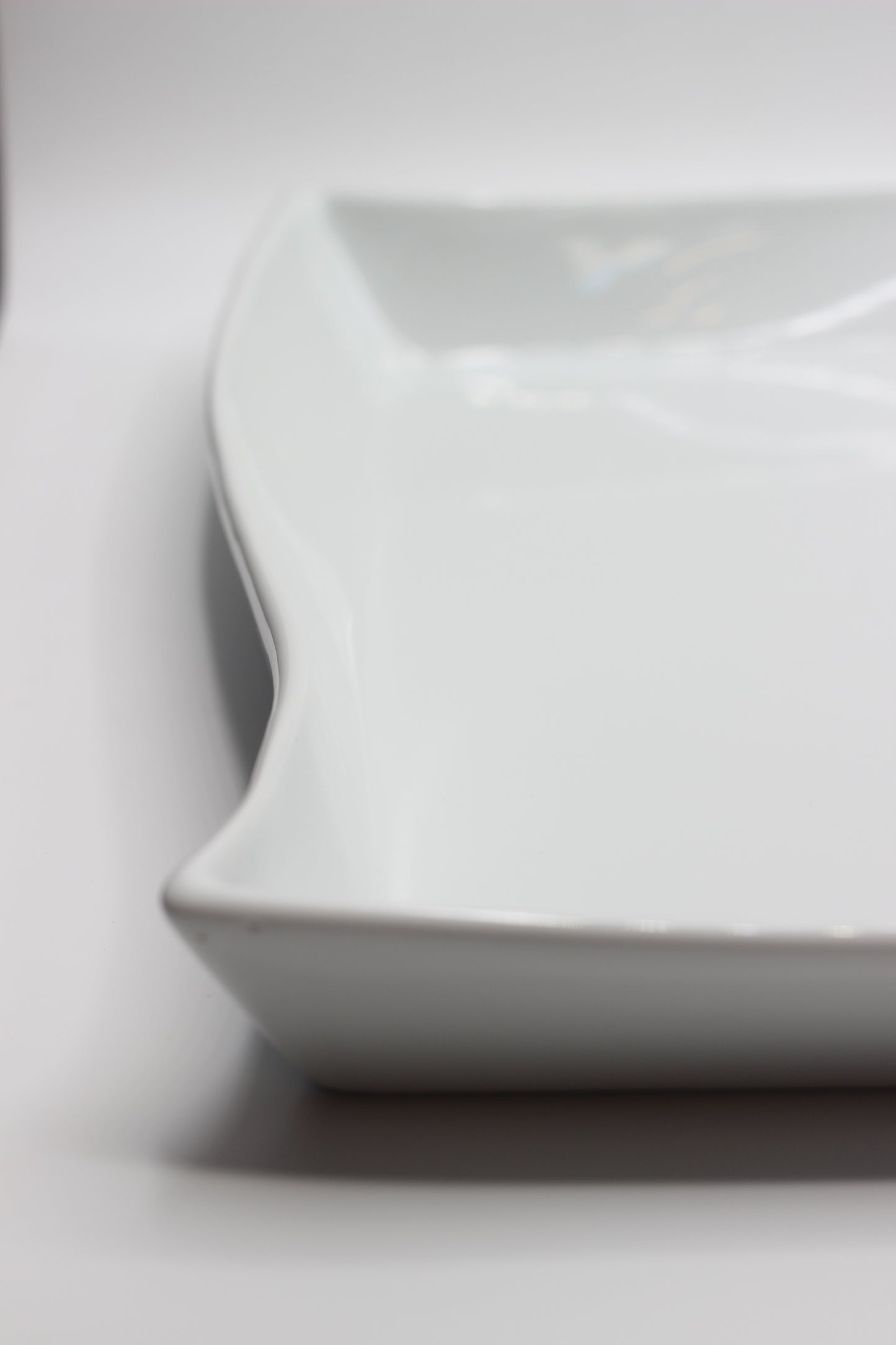 White Wave Serving Platter