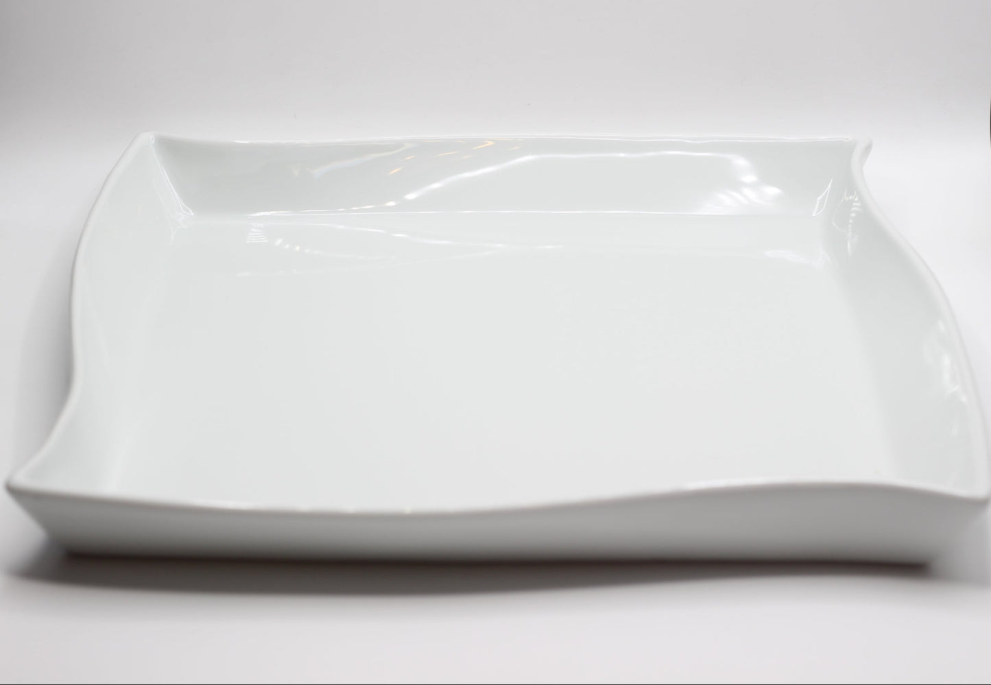 White Wave Serving Platter