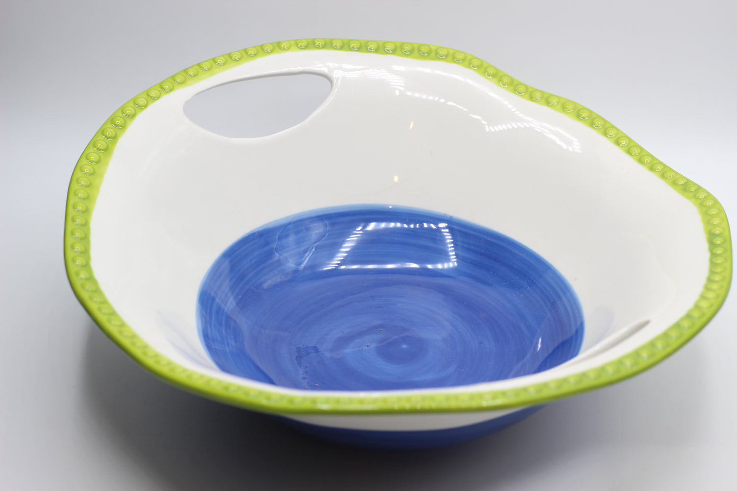 Summery Ceramic Serving Bowls With Handles