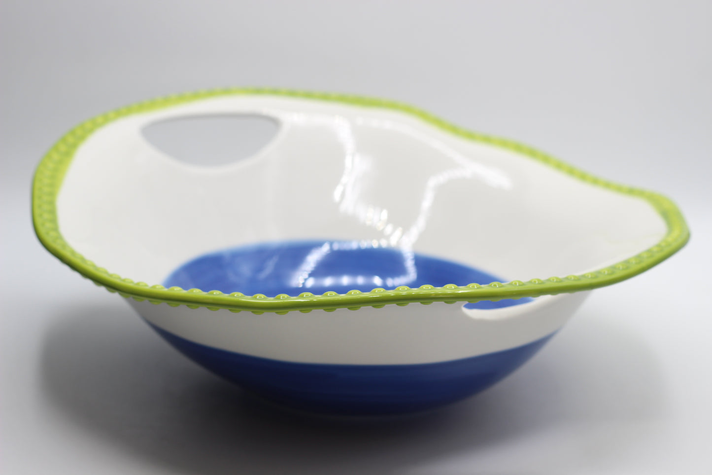 Summery Ceramic Serving Bowls With Handles