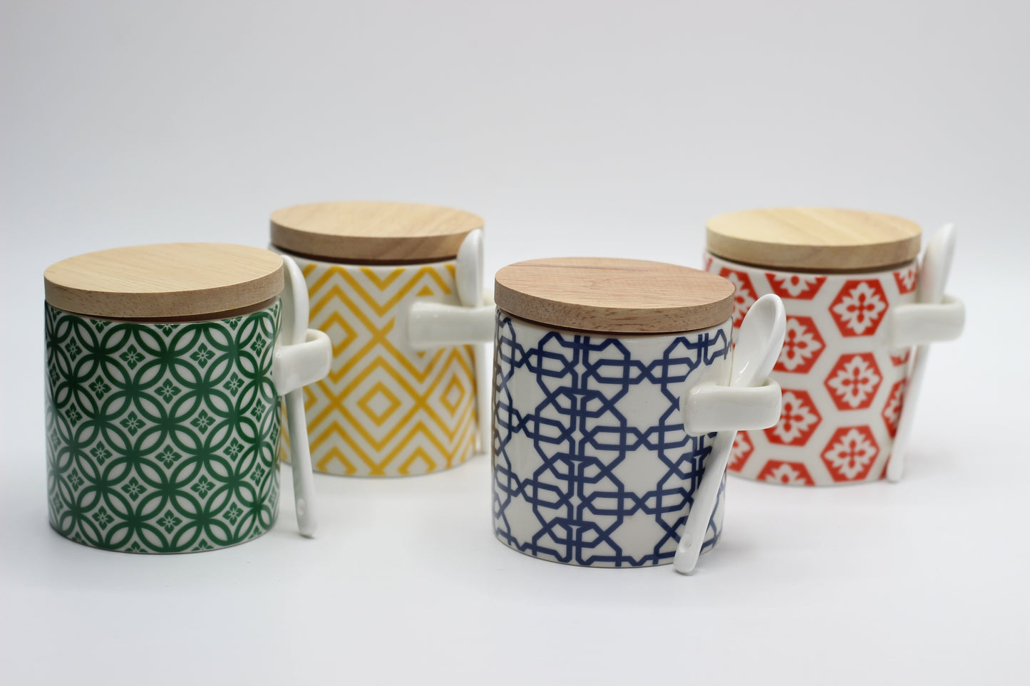 Kitchen Ceramic Jars with Spoon