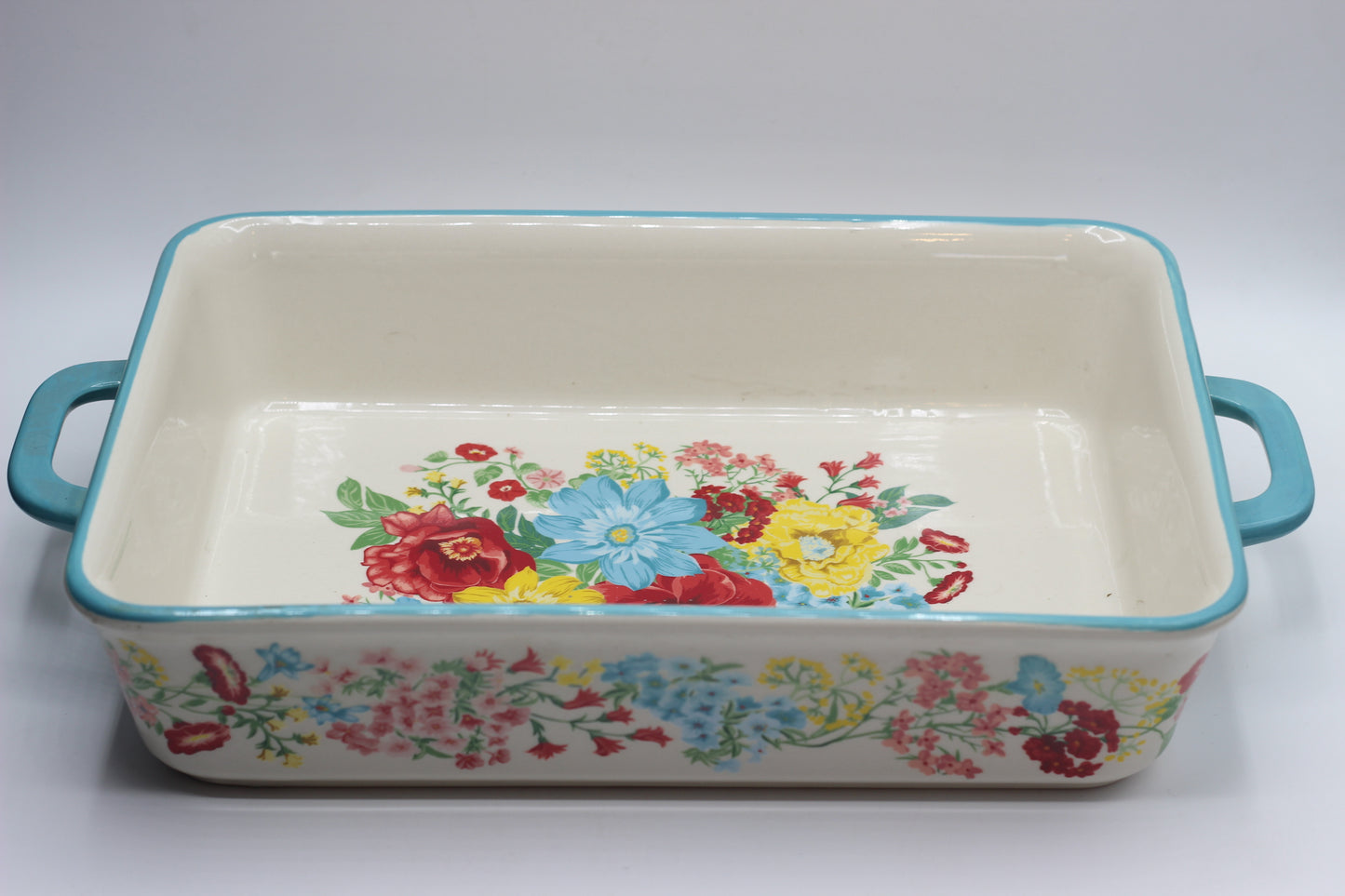 The Pioneer Woman Turqoise Ceramic Baker