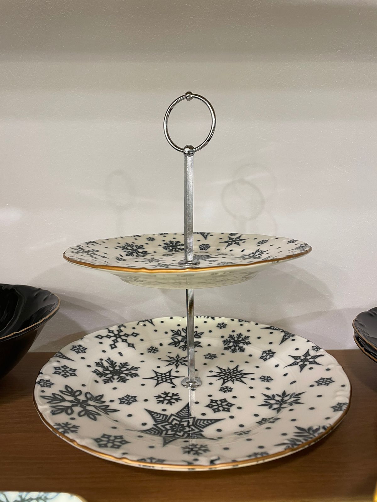 43 Pcs Stars Dinner Set Black & White