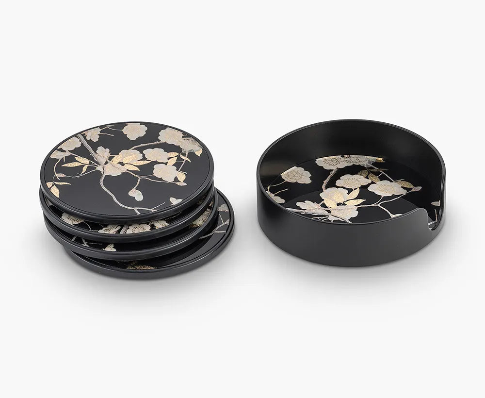 Coaster With Holder Set of 4