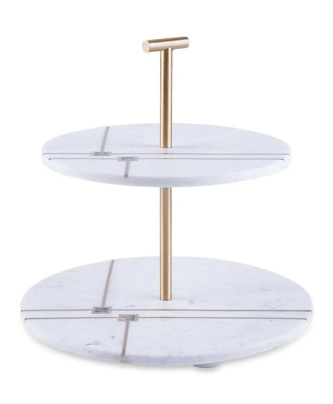 2-Tier Marble Cake Stand