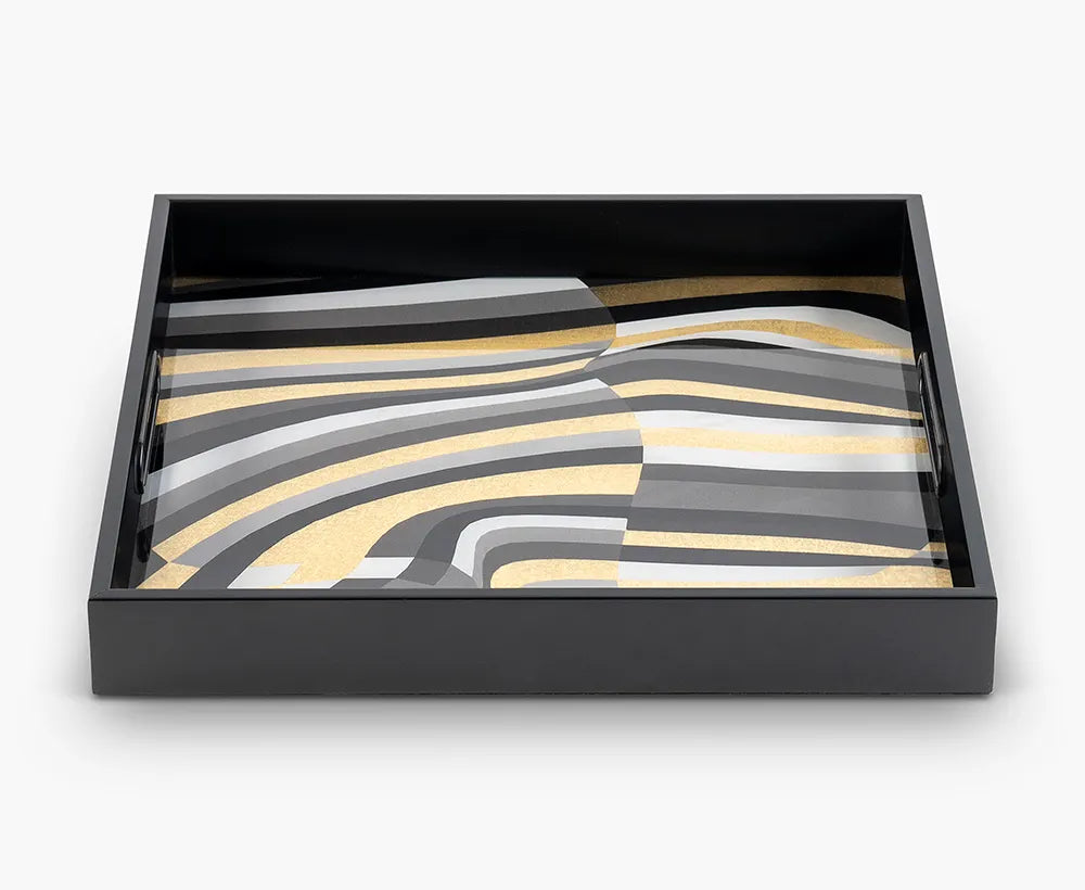 Square Multi Color Decorative Tray