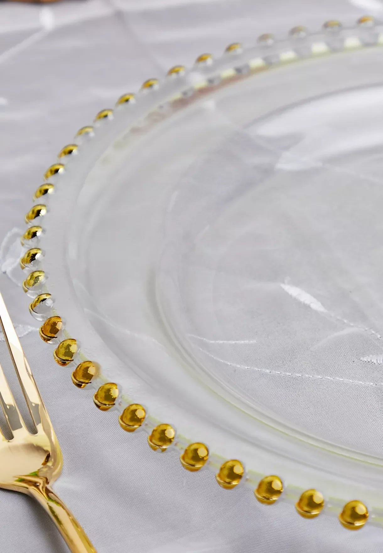 Gold Detail Charger Plate