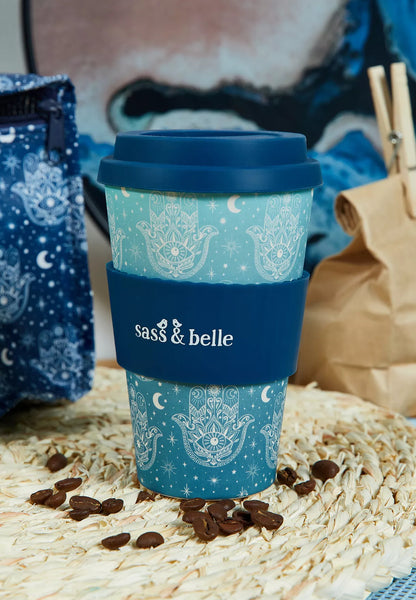 Sass & Belle - Hamsa Print Travel Mug 400ml