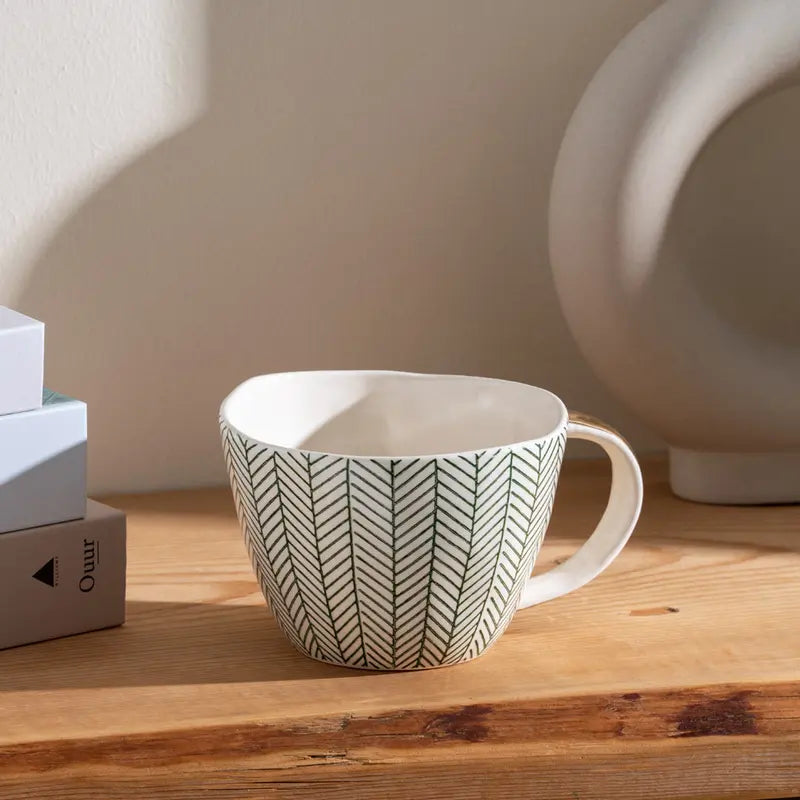 Dashes Porcelain Mug