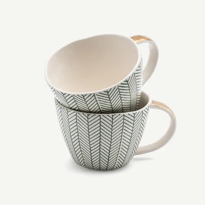 Dashes Porcelain Mug