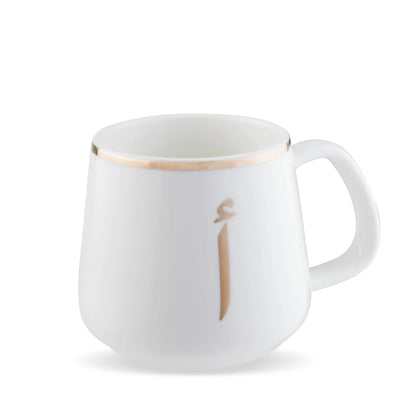 Alphabet Arabic Alef Mug 380ml - White