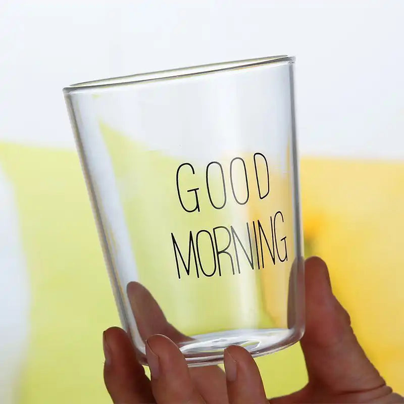 Good Morning Glass Cup