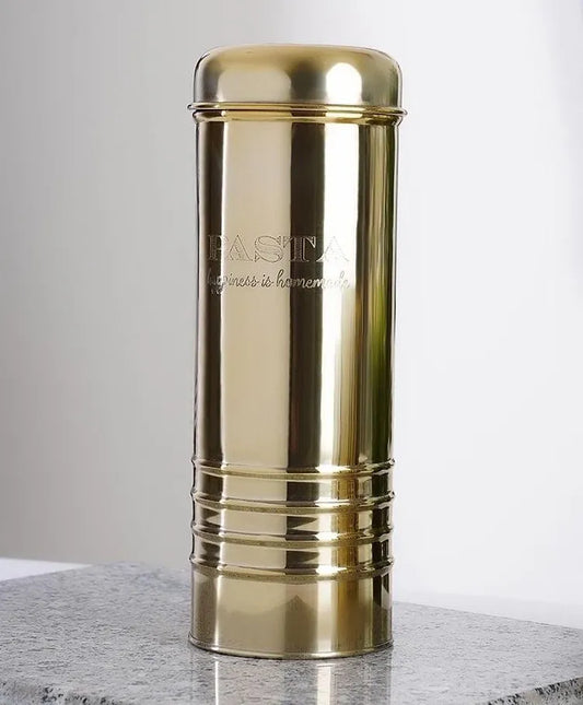 Gold Pasta Canister