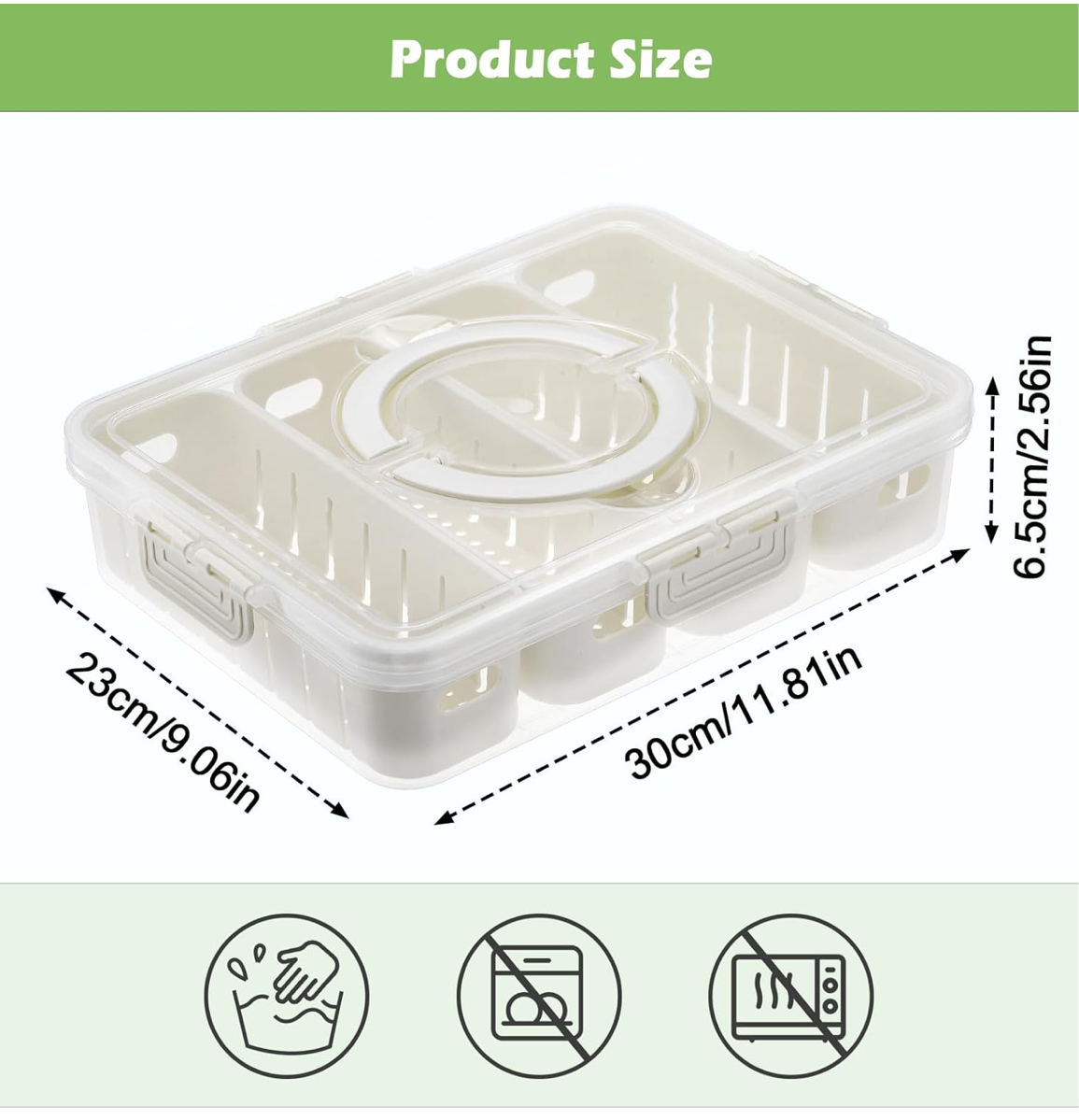 Food Storage Containers With 4 Removable Colanders