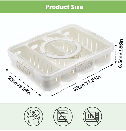 Food Storage Containers With 4 Removable Colanders