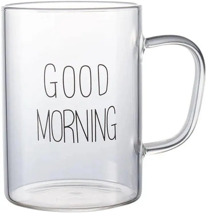 Good Morning Tall Glass Mug