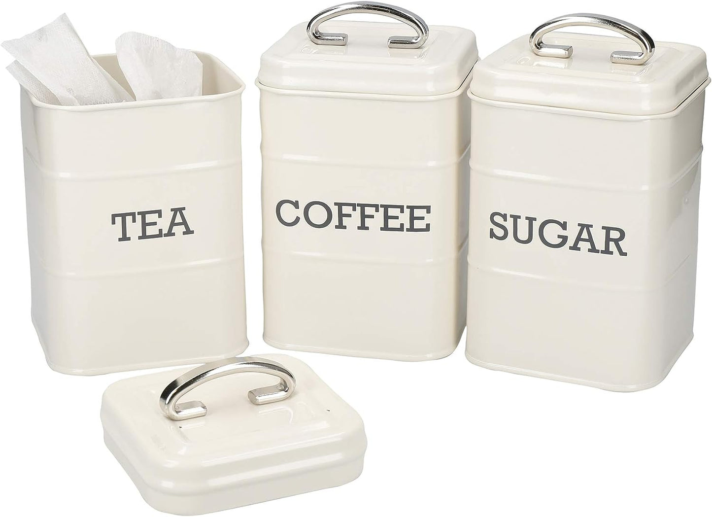 KitchenCraft Canisters for Tea Coffee and Sugar