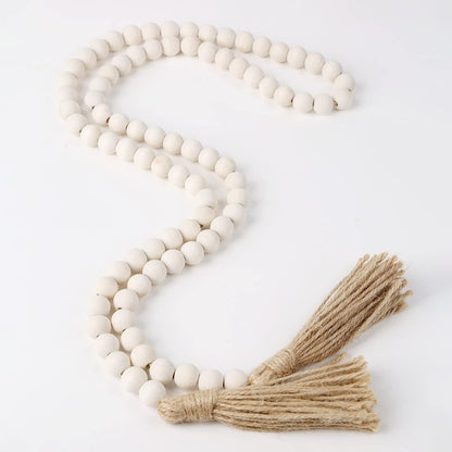 Wooden Garland Bead with Tassel