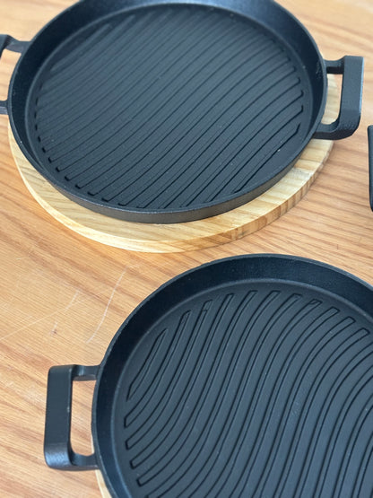Round Cast Iron Serving Griddle
