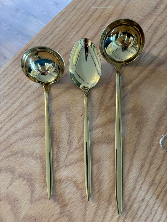 Gold Serving Spoon