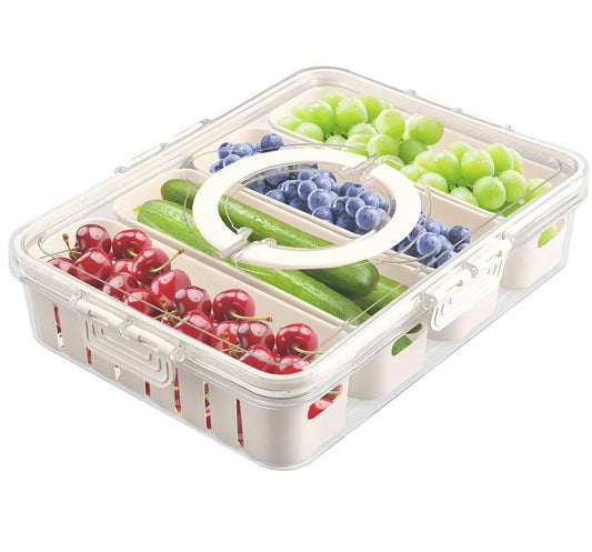 Food Storage Containers With 4 Removable Colanders