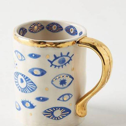 Eye Print Hamsa Mug