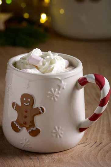 Cream Gingerbread Mug