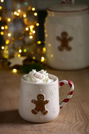 Cream Gingerbread Mug