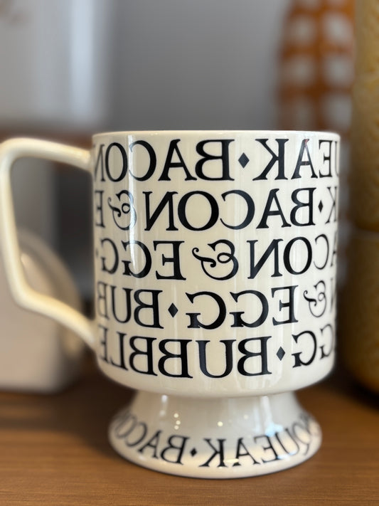 Black and White Breakfast Mug