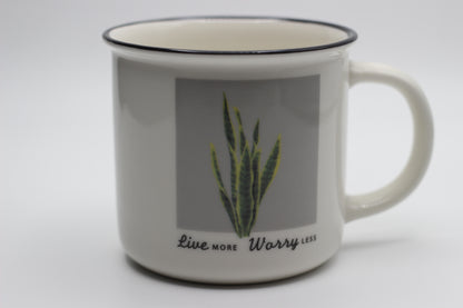 Plant Live More Mug 350ml