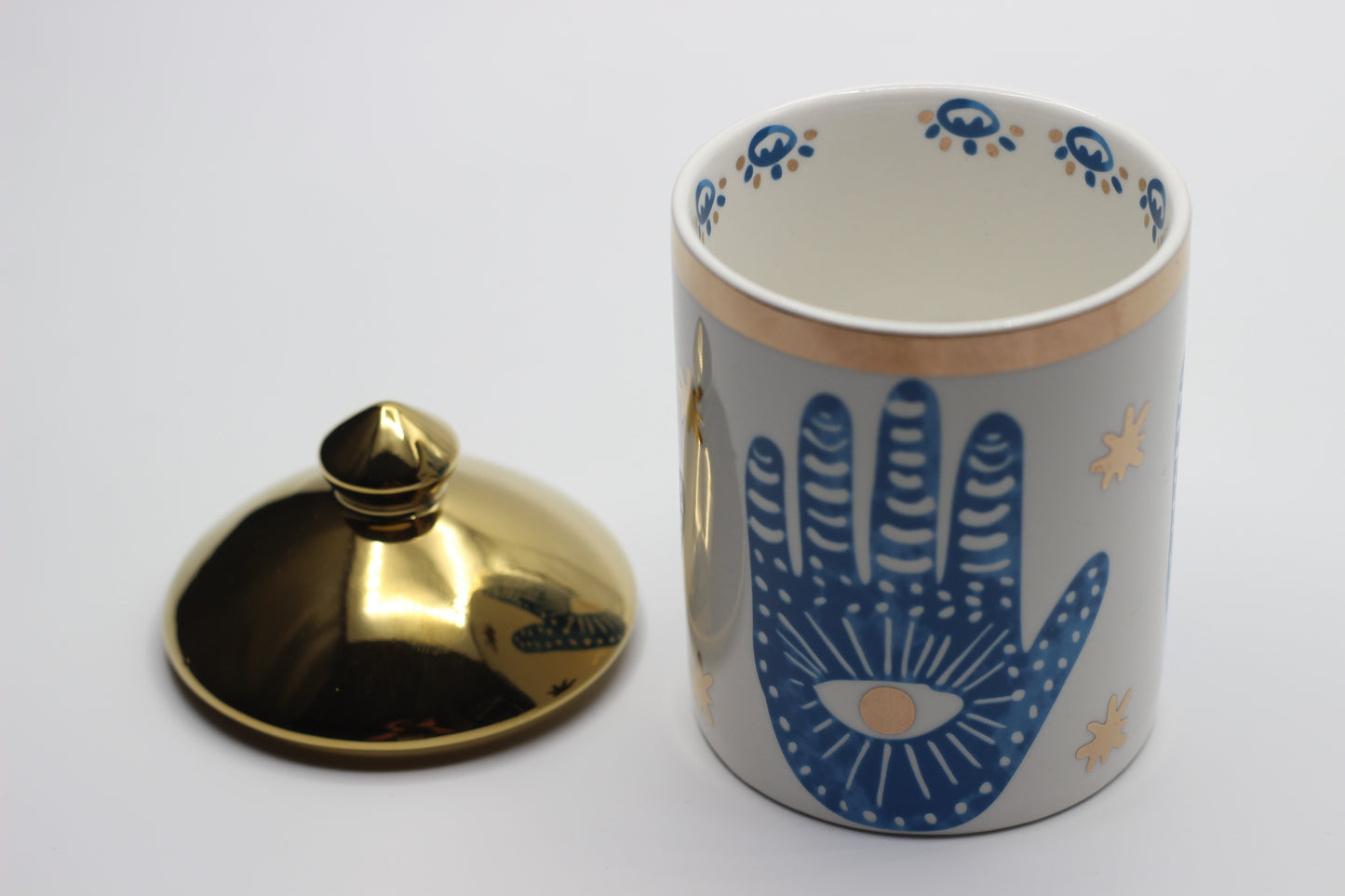 Ni'mah- Hand Hamsa Canister with lid