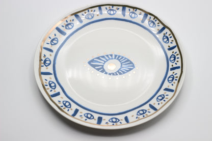 Ni'mah- eye print Hamsa plate